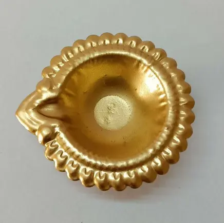 Gold Diwali Diya Lamp